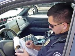 officer in car